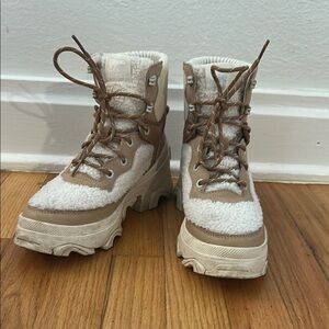 SOREL Brex Waterproof Leather & Faux Shearling Boot